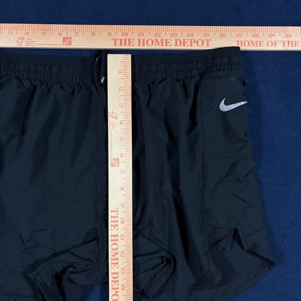 Nike Dri-Fit Stride Running Shorts Mens XL Black Zipper Pocket Athletic Gym 5